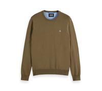 Scotch & Soda Seasonal Core-Viscose Regular fit Crewneck Sudadera, Golden Brown, M Hombres