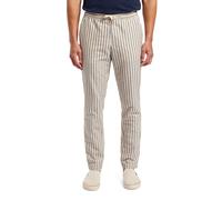 Scotch & Soda Warren - Straight Fit Yarn-dye White Navy Red Stripe Talla: W31L32 | Outlet | Hombre | Blanco