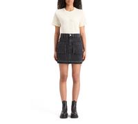 Scotch & Soda Washed Black Denim Mini Skirt With Cargo Pockets City Buzz Talla: L | Faldas Vaqueras Outlet | Mujer | Negro