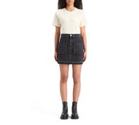 Scotch & Soda Washed Black Denim Mini Skirt With Cargo Pockets City Buzz Talla: M | Faldas Vaqueras Outlet | Mujer | Negro