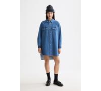 Scotch & Soda Washed Denim Mini Shirtdress - Art From The Heart Talla: 34 | Blusón Outlet | Mujer | Azul