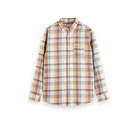 Scotch & Soda Yarn Dye Check Roll Up Shirt Brown Check Talla: L | Outlet | Hombre | Marrón