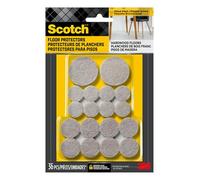 Scotch SP842-NA - Fieltro 3M, para Proteger Suelos de Madera Dura, Beige, Paquete múltiple, 16-3/4 Pulgadas, 16-1 Pulgada, 4-1.5 Pulgadas, Redondo, Almohadillas en Total, 36 Unidades (Paquete de 1)
