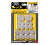Scotch SP842-NA - Fieltro 3M, para Proteger Suelos de Madera Dura, Beige, Paquete múltiple, 16-3/4 Pulgadas, 16-1 Pulgada, 4-1.5 Pulgadas, Redondo, Almohadillas en Total, 36 Unidades (Paquete de 1)