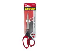 Scotch Tijeras de precisión rojas, 1 por paquete, 20 cm | Corte preciso; Cuchillas afiladas de acero inoxidable, tornillo ajustable y mango suave