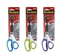 Scotch Tijeras de titanio, dispensador mixto (colores verde, azul o morado), 1 por paquete, 20 cm