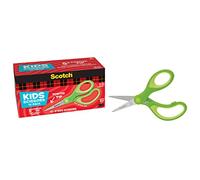Scotch Tijeras puntiagudas suaves al tacto de 5 pulgadas, paquete de 12 unidades, color verde, paquete de 6