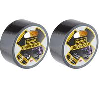 Scotch Universal Cinta americana color negro 2904, 25 m x 48 mm 6 UN/CAJA (Paquete de 2)