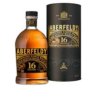 Aberfeldy 16 Años Highland Scotch Single Malt Whisky con estuche de regalo, Whisky añejado en barricas de roble y terminado en barricas de bourbon y jerez Oloroso, 40 % vol., 70 cl / 700 ml