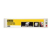 ScotchBlue 2070B 3M Cinta de enmascarar para Superficies delicadas de 25 mm x 50 m, Blanco Roto, Standard
