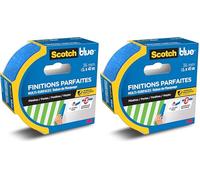 ScotchBlue Cinta adhesiva de pintor para líneas afiladas, 36 mm x 41 m, extremadamente precisa, para trabajos de pintura, cinta adhesiva, cinta adhesiva de crepé, papel de fuentes controladas por PEFC