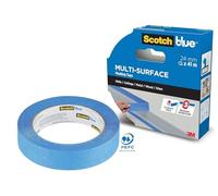 ScotchBlue Cinta adhesiva multisuperficie, 24 mm x 41 m, 1 rollo/paquete, cinta adhesiva azul para pintores Scotch, para pintar y decorar, interior y exterior, se adhiere bien, 70% PEFC
