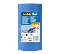ScotchBlue Cinta de Enmascarar Multisuperficie, 6 Rollos (36 mm x 41 m) Cinta de Pintor Azul Scotch para Pintar y Decorar, Interior y Exterior, 100% PEFC