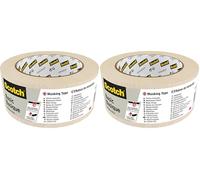 ScotchBlue Pro 7100210914 Cinta de carrocero, Beige, 48 mm x 50 m (Paquete de 2)