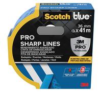 ScotchBlue PRO Sharp Lines Cinta de Enmascarar Avanzada, 36 mm x 41 m, 1 rollo/paquete, 100% PEFC, SGSCH-PEFC-COC-110078
