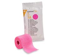 Scotchcast Plus Cinta fundida de 2 pulgadas x 12 pies de fibra de vidrio rosa brillante, 82002X - UN ROLLO