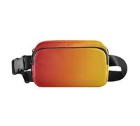 Scotland Buffalo - Bolsa cruzada a cuadros escoceses, color negro, dorado y verde, para mujeres y hombres, Carmesí Sunrise, 1 size