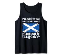 Scotland Flag Proud Elegant Scottish Boyfriend Girlfriend Camiseta sin Mangas