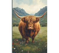 Scotland Highland Cow Travel Journal: A lined 6x9 notebook to write about your adventures in Scotland