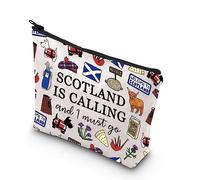 Scotland Makeup Bag Gift Edinburgh Gift Scotland is Calling and I Must Go Zipper Bag Gift for Scottish (Scotland Calling UK)