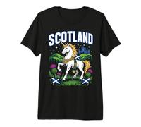 Scotland Outfit for Women Men Scottish Unicorn Flag Thistle Camiseta Premium