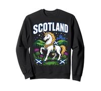 Scotland Outfit for Women Men Scottish Unicorn Flag Thistle Sudadera