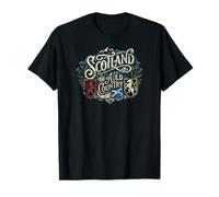 Scotland The Auld Country - Estampado Desgastado Camiseta
