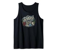 Scotland The Auld Country - Estampado Desgastado Camiseta sin Mangas