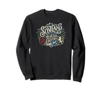 Scotland The Auld Country - Estampado Desgastado Sudadera