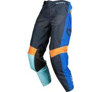 Scott 350 Race Evo 2023 Pantalones de motocross, azul-naranja, tamaño 28 para Hombres