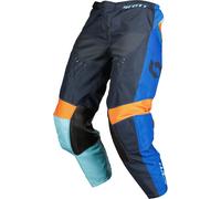 Scott 350 Race Evo 2023 Pantalones de Motocross para niños, azul-naranja, tamaño XS