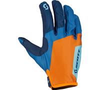 Scott 350 Race Evo Guantes de Motocross Azul/Naranja, Azul/Naranja, Talla L