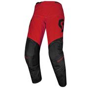 Scott 350 Track Regular Pantalones de Motocross, negro/rojo, Talla 28
