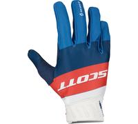 Scott 450 Angled 2023 Guantes de motocross, Azul/Rojo, Talla 2XL