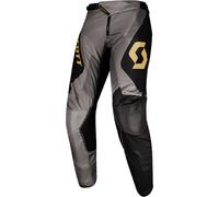 Scott 450 Podium Pantalones de Motocross, negro-oro, tamaño 28 para Hombres