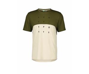 SCOTT Camiseta de ciclismo para hombre Trail Flow DRI oliva | S