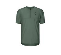 SCOTT Camiseta de ciclismo para hombre Vertic Zip oliva | M