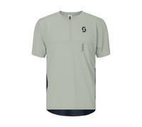 Scott - Ropa MTB - Vertic Zip SS Tee M Spray Grey Dark Blue - Talla M - Gris Gris M