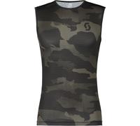 Scott Carbon Camo Camiseta sin mangas funcional, Camuflaje oscuro, Talla L