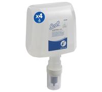 Scott Control Jabón de Manos 6345, Jabón Espuma, sin fragancia, 4 x 1.2L | Gel de manos en espuma, sin perfume, hasta 1.500 dosis por recambio, para dispensadores Kimberly-Clark Professional, 4.8 L