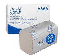 Scott® Control™ Toallas Secamanos plegadas 6659, Toallas de papel desechables blancas de 1 capa, con Papel certificado FSC, 15 Paquetes x 322 Toallas (4.830 total)