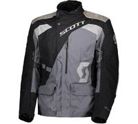 Scott Dualraid Dryo Chaqueta textil de motocicleta, negro/gris, Talla L corta