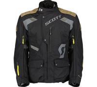 Scott Dualraid Dryo, chaqueta textil impermeable L male Negro/Gris/Marrón