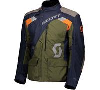 Scott Dualraid Dryo, chaqueta textil impermeable 4XL male Azul Oscuro/Verde Oscuro