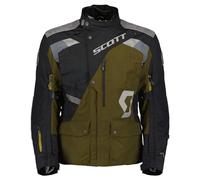 Scott Dualraid Dryo Chaqueta textil de motocicleta, negro-verde, tamaño XL para Hombres