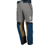 Scott Dualraid Dryo Pantalones textiles de motocicleta, gris-azul, tamaño XL para Hombres