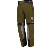 Scott Dualraid Dryo Pantalones textiles de motocicleta, verde, tamaño XL para Hombres