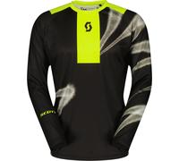 Scott Evo Dirt Black Maillot de motocross, negro-amarillo, tamaño XL para Hombres