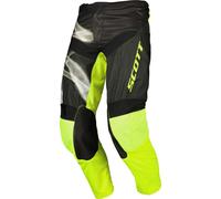 Scott Evo Dirt Caviar Black Pantalones de motocross, negro-amarillo, tamaño 34 para Hombres