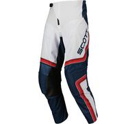 Scott Evo Dirt Pantalones de motocross, blanco-rojo, tamaño 36 para Hombres